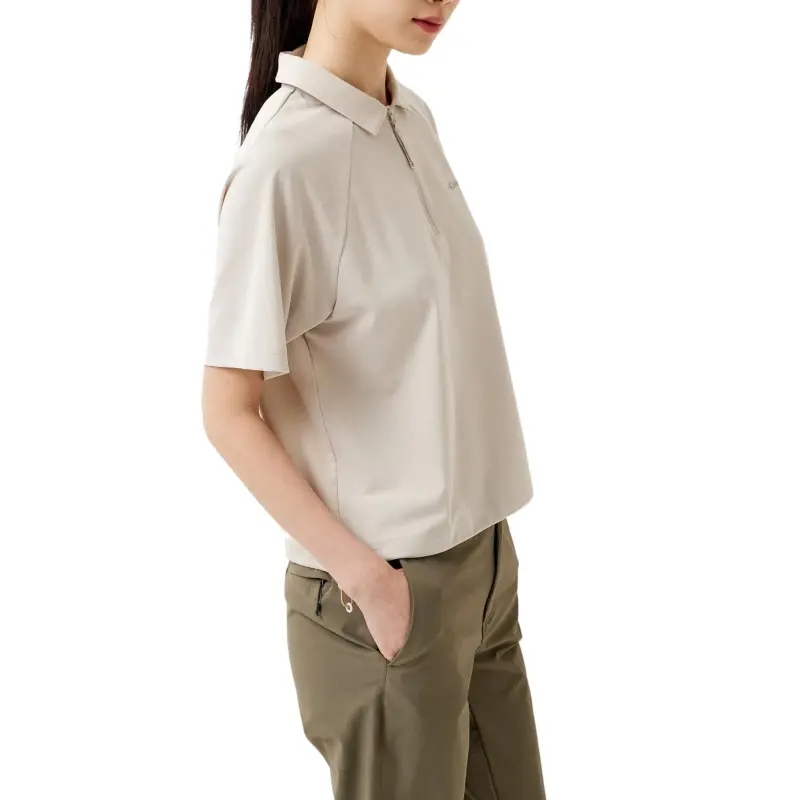 Columbia Polo Shirt Women's Dark Stone Color-3