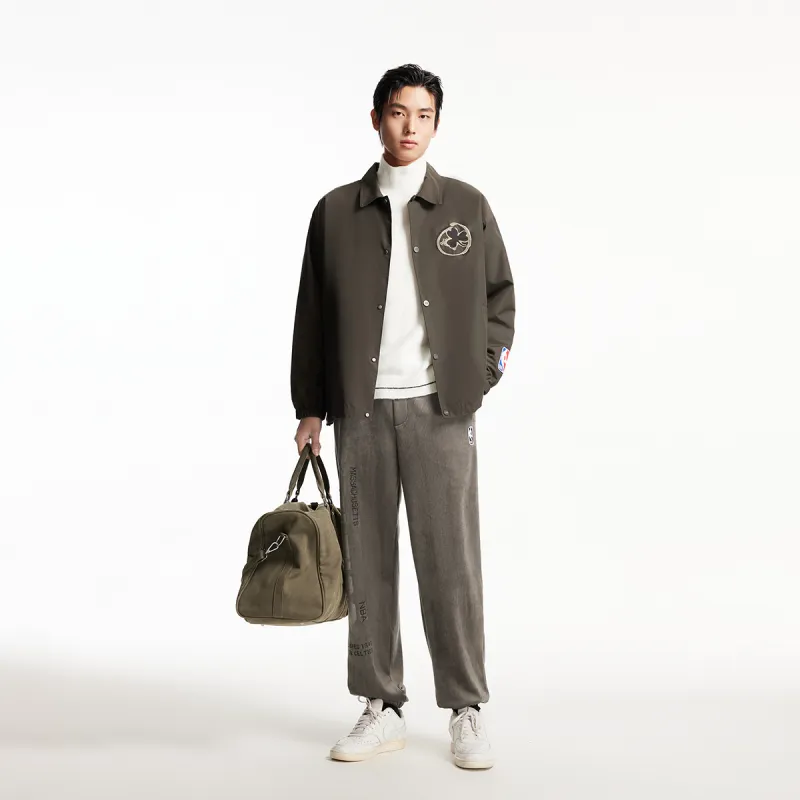 JACK JONES· x NBA Knitted Sweatpants Men's Black Olive-3
