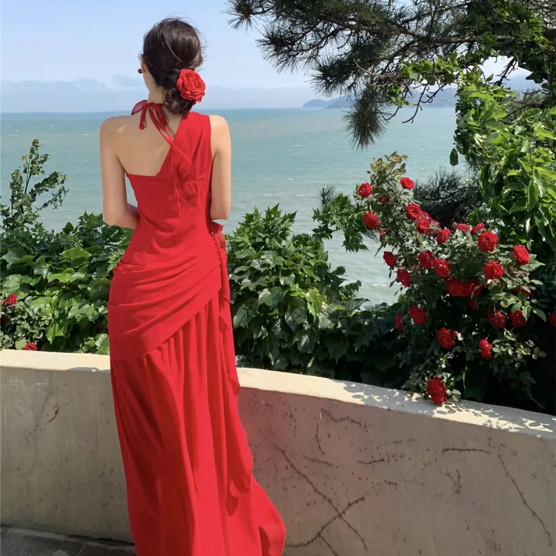 XIANSINIAO Sleeveless Dress Women's-1