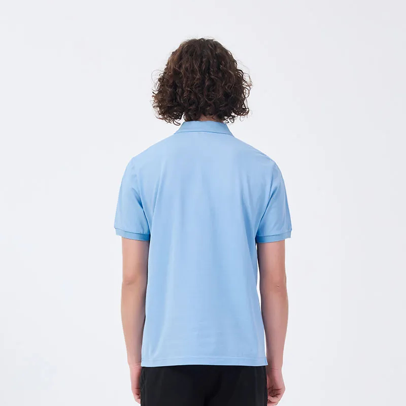 DAVID NAMAN Polo Shirt Men's Sky Blue-3