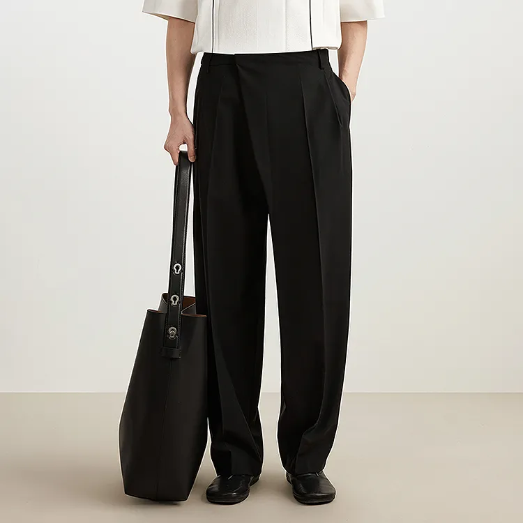 CROQUIS Casual Pants Men's 001 Jet Black-2