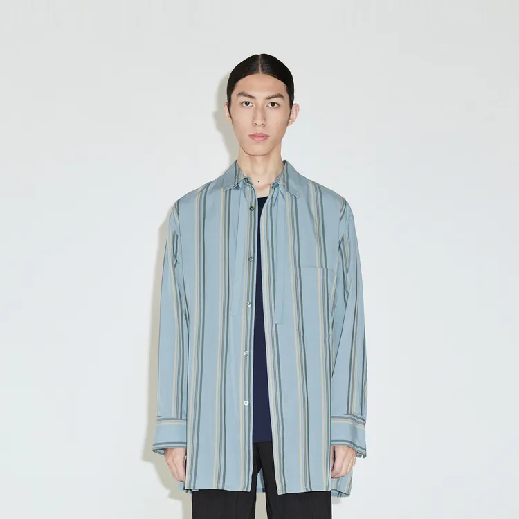 CROQUIS Shirts Unisex 461 Mixed Gray Blue-3