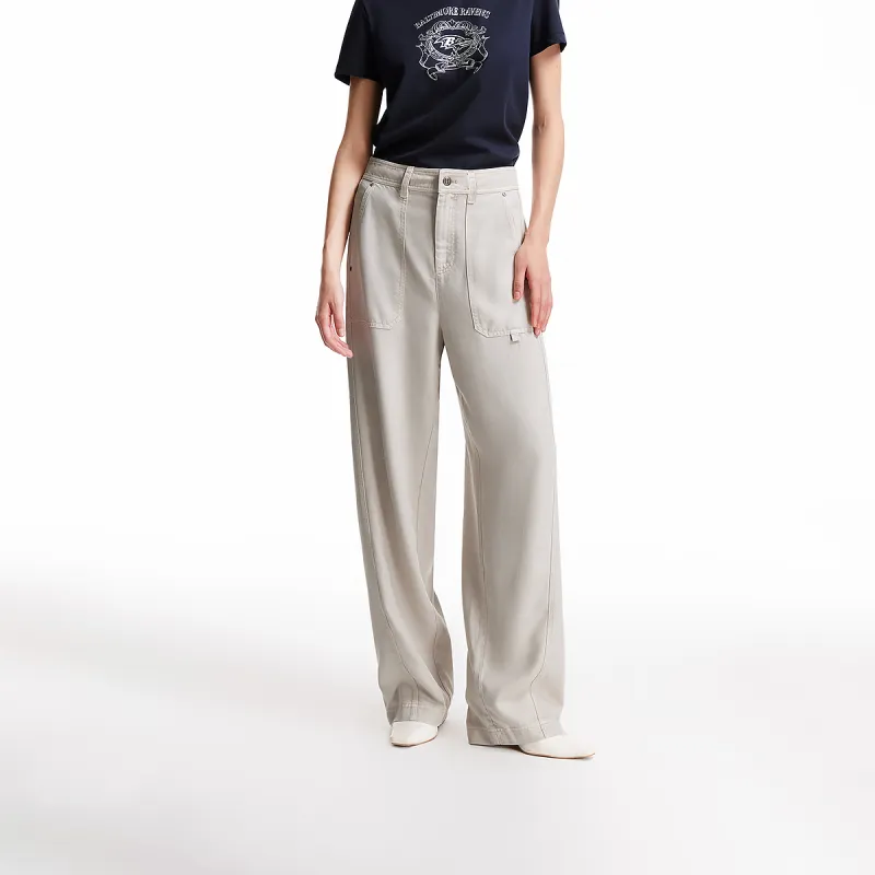 SEASON HIGH Casual Pants Women's Birch White-2