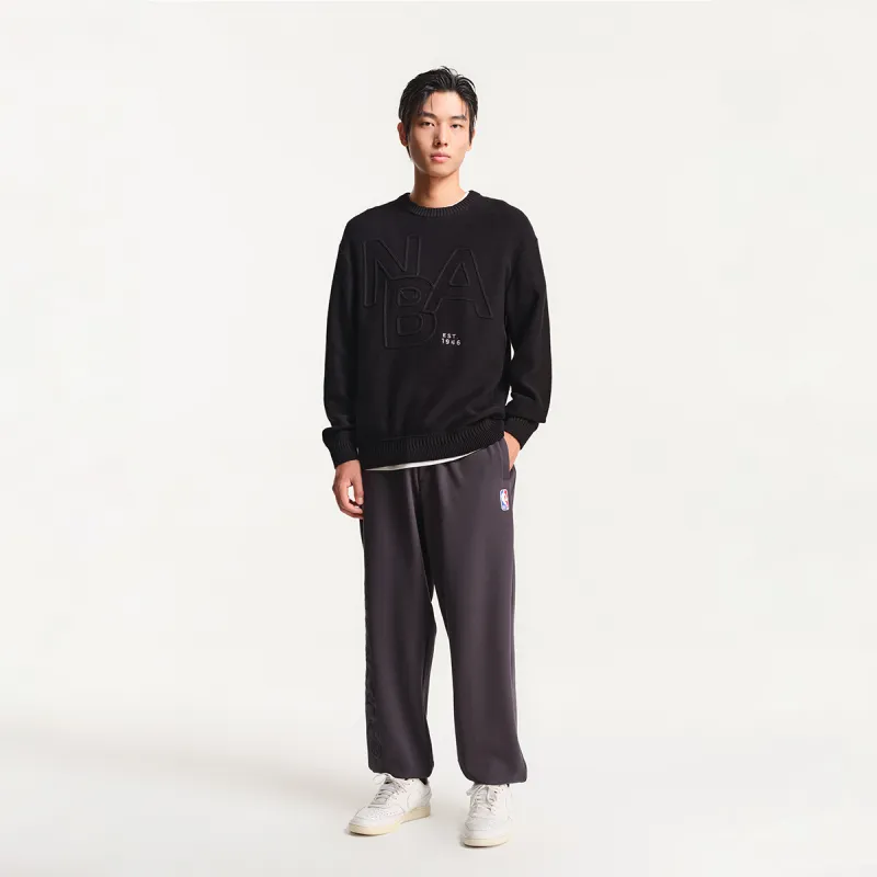JACK JONES· JACK & JONES NBA Co brand Knitted Sweatpants Men's Dark Gray-2