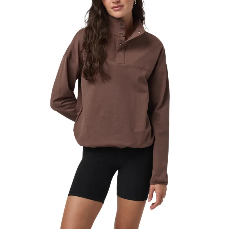Vuori Sweatshirts Women's Brown/ChocolateMilkHeather-1