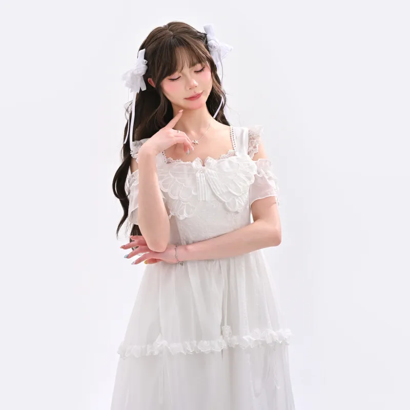 SNBL Slip Dresses Women's White-6