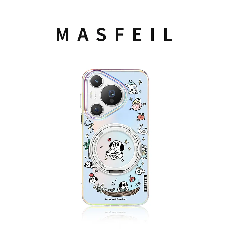 Marsfield Acrylic Material Rotating Magnetic Stand Case Phone Cases Compatibility Huawei P70/P70 Pro-1