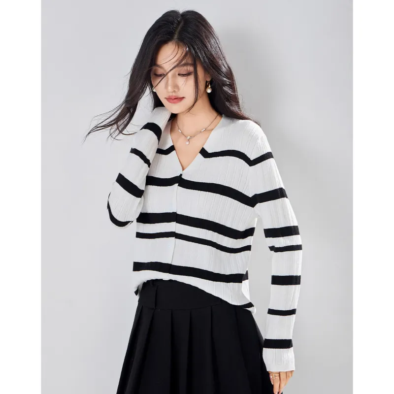 Love Elaine Spring, Fall Knitwear Loose Fit Women's White-5