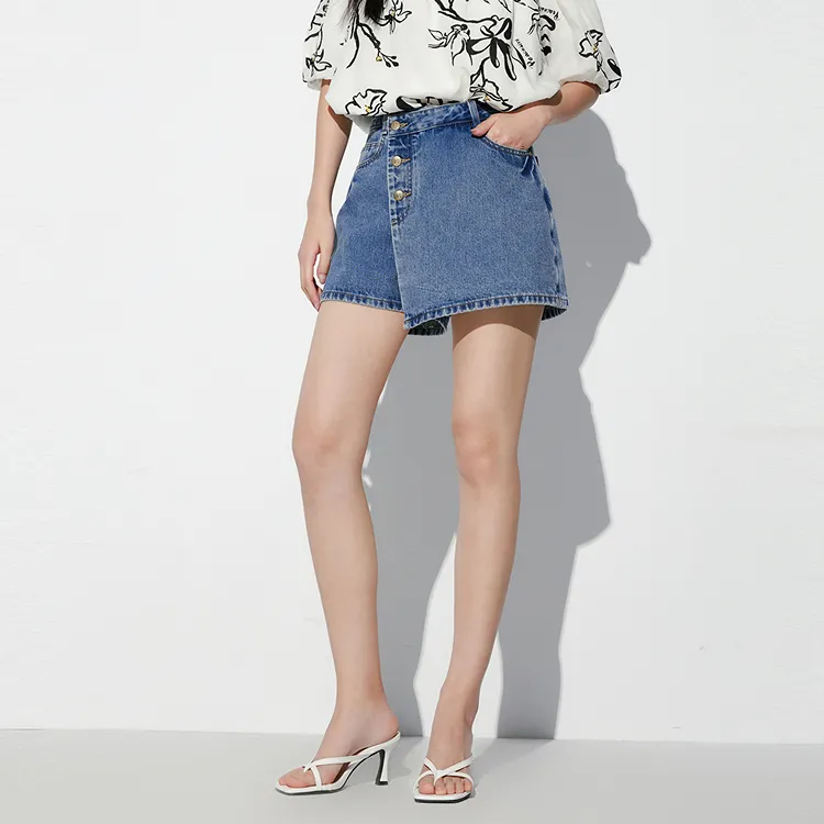 PEACEBIRD Denim Shorts Women's-3