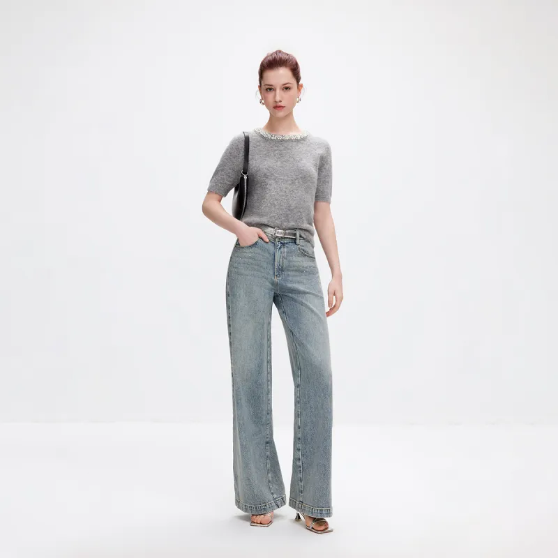 ONLY Knitwear Women's Light Gray Multicolor-3