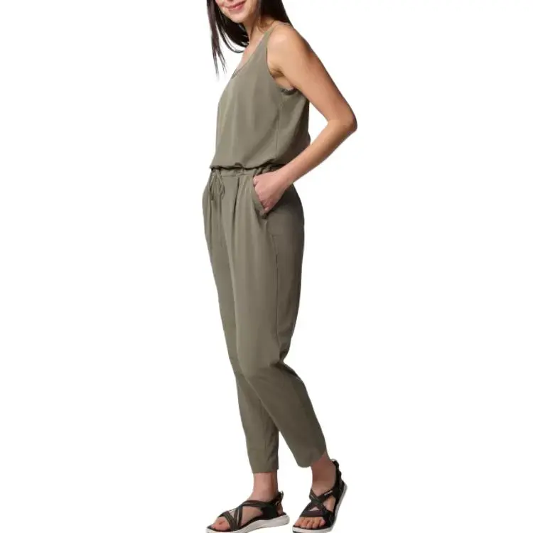 Columbia Anytime Jumpsuit Women's Stone Green-1