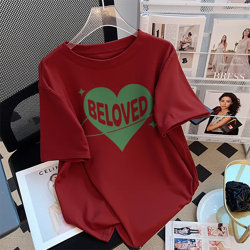 FAIRWHALE Drop Shoulder Sleeve T Shirt Women's-8