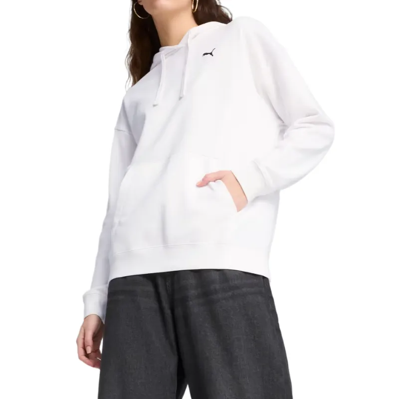 PUMA EssentialsRELAXED Hoodie Sweatshirt Women's PUMA White-2