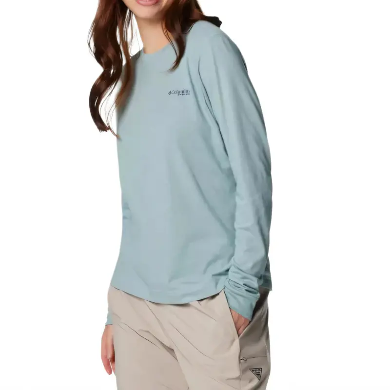 Columbia PFG Uncharted T-Shirt Women's Blue-2