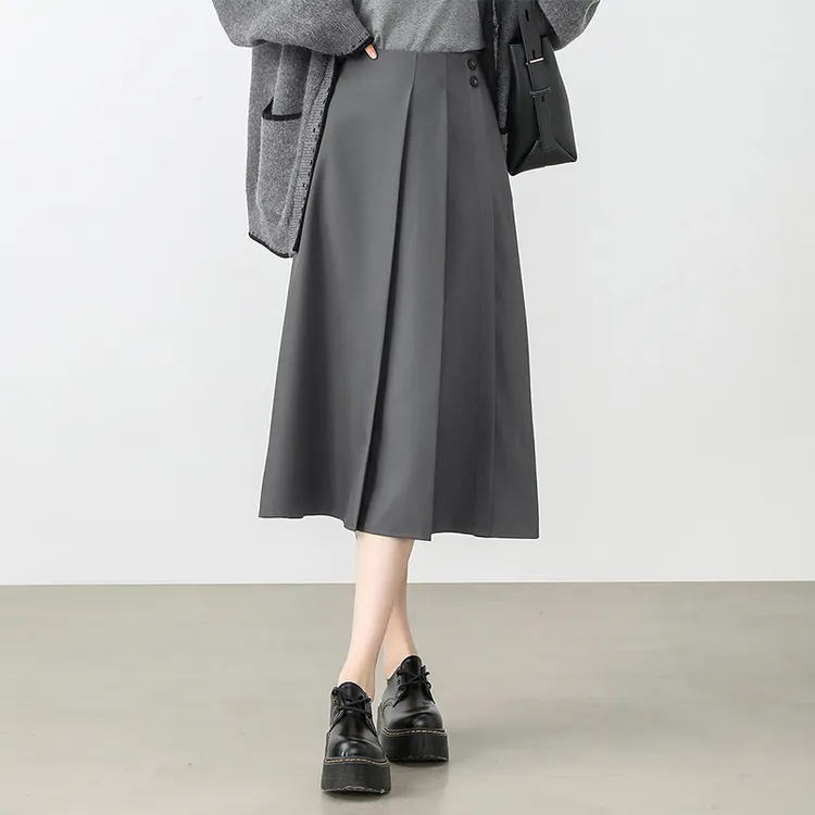 SENTUBILA Casual Long Skirts Women's-3
