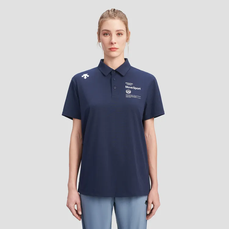 DESCENTE TRAINING Polo Shirts Unisex-14