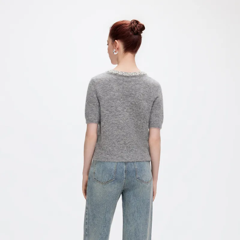 ONLY Knitwear Women's Light Gray Multicolor-4