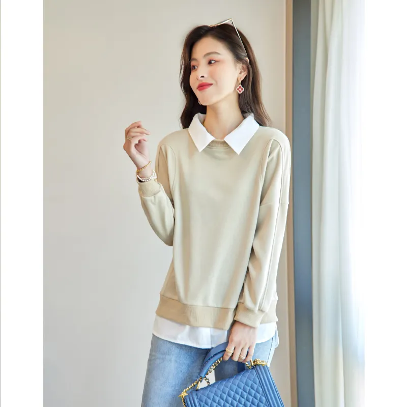 Like The Age Of Water Sweatshirt Women's Khaki-0