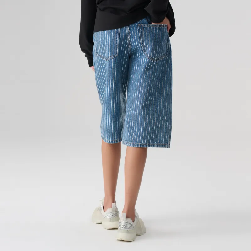 TCH Denim Shorts Unisex Denim Blue-6