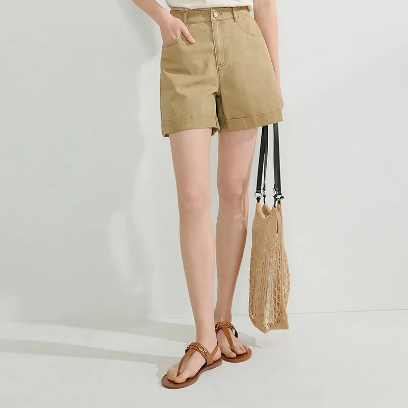 Inman Denim Shorts Women's Khaki-2
