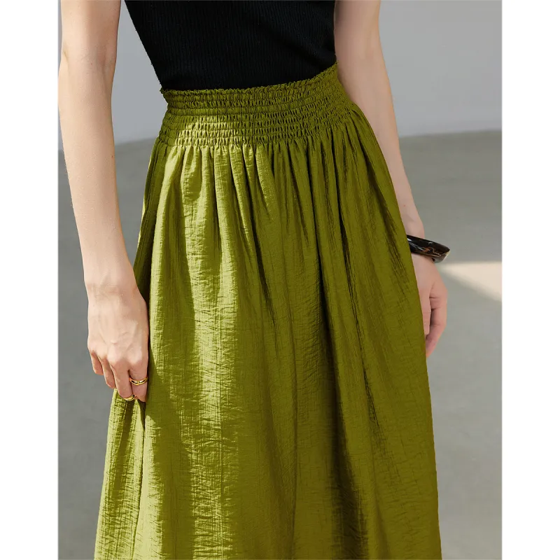 Initial Language Casual Long Skirts Women's-4