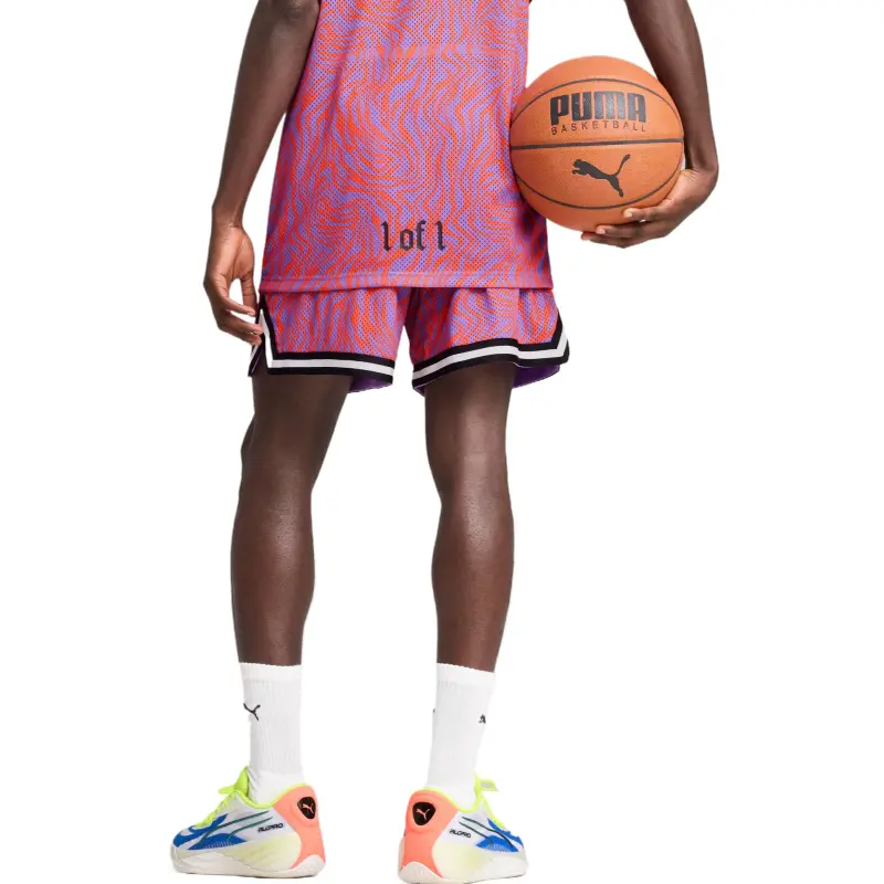 PUMA MELONEYMAR JR Basketball Shorts Men's Violet-3