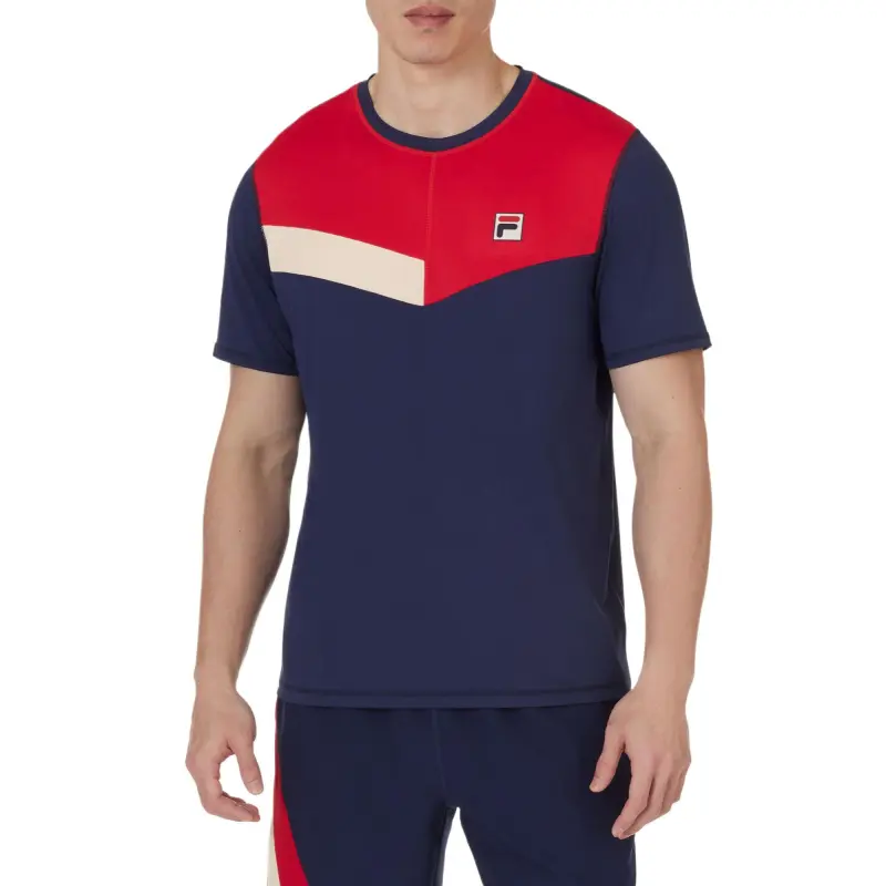 FILA HERITAGE T Shirt Men's Navy Blue 488-1