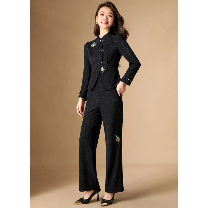 Mylan Casual Suit Slim Fit Women's Navy Blue-4
