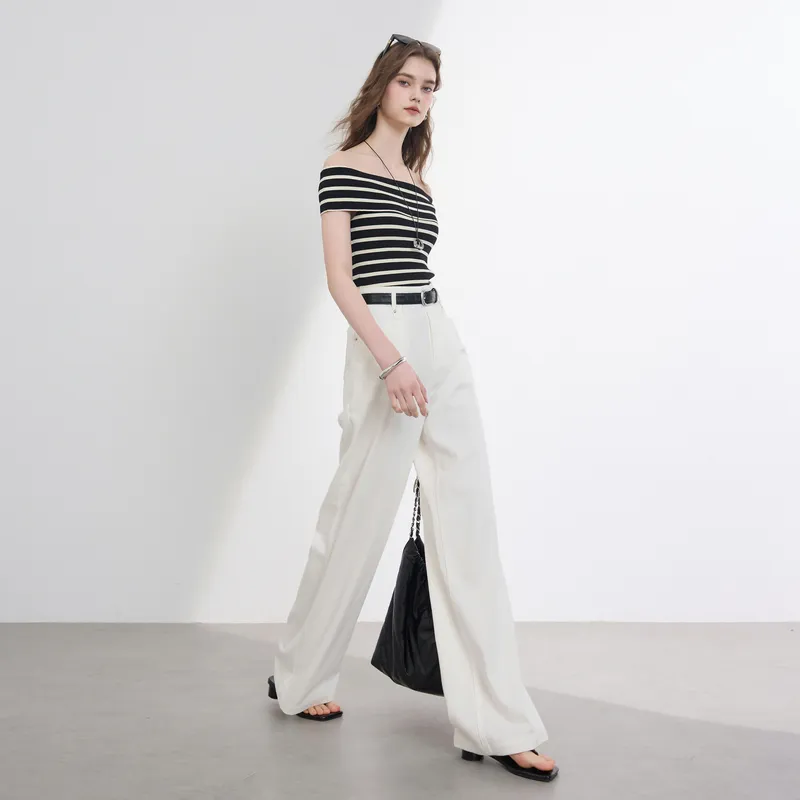 3COLOUR Jeans Women's Pearl White-4