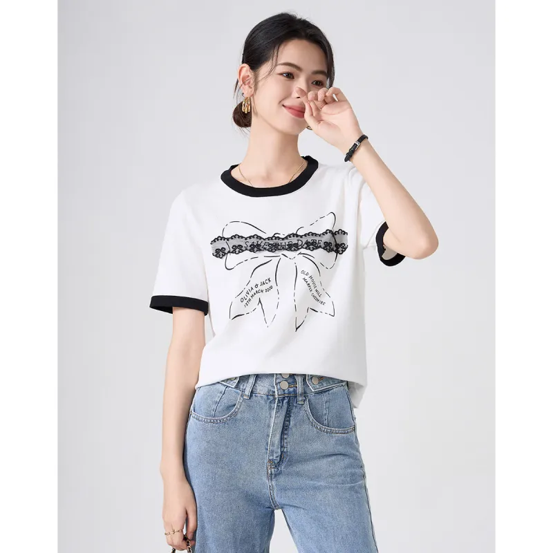 Love Elaine T Shirt Women's White-3
