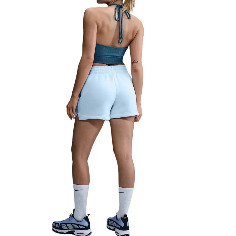 Nike Sportswear Phoenix Fleece Sports Shorts Women's Blue 423-2