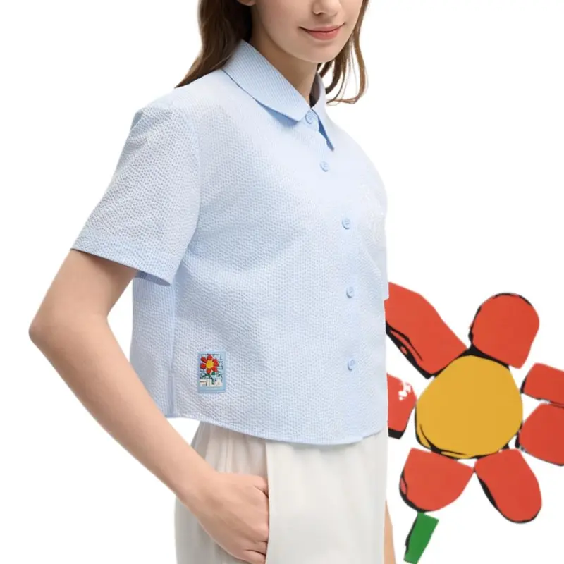 FILA x TIM LAHAN Shirt Women's Blue-5