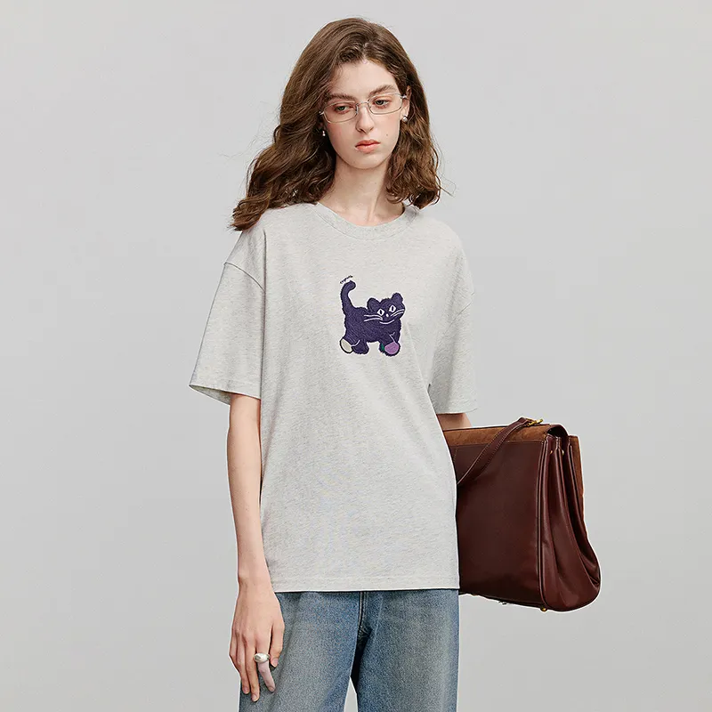 Initial Language T Shirt Women's-15