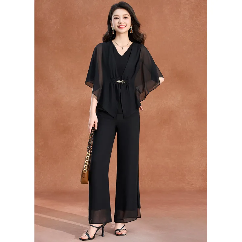 Mylan Casual Suit Cinched Waist Women's-6