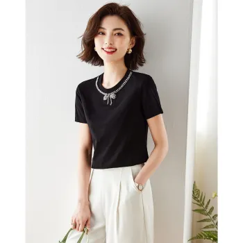 Love Elaine Regular T Shirt Women's Black