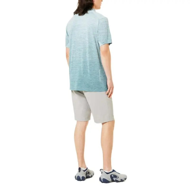 Oakley Polo Shirt Men's Light Blue Green-5