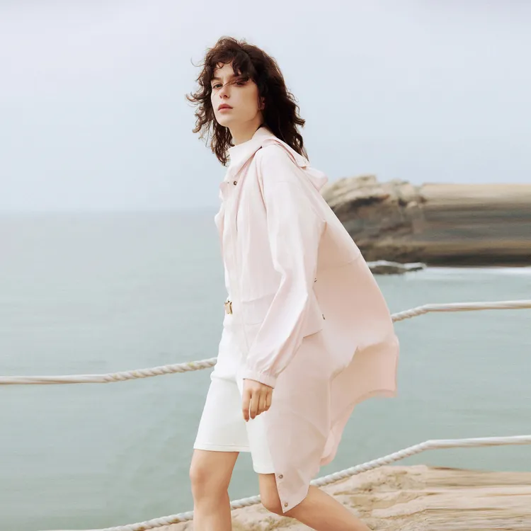 ELLE Sun Protection Coat Women's Pink-4