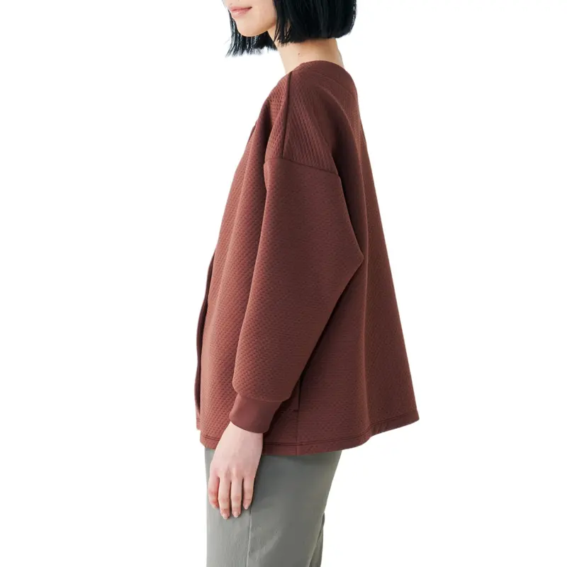 Mizuno Breath Thermo Ripple Quilt 2WAY Velvet feel Coat Women's-8