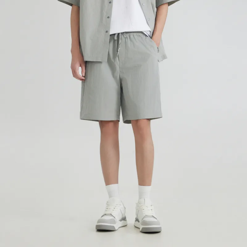 Cabbeen Casual Shorts Men's Light Gray 16-2