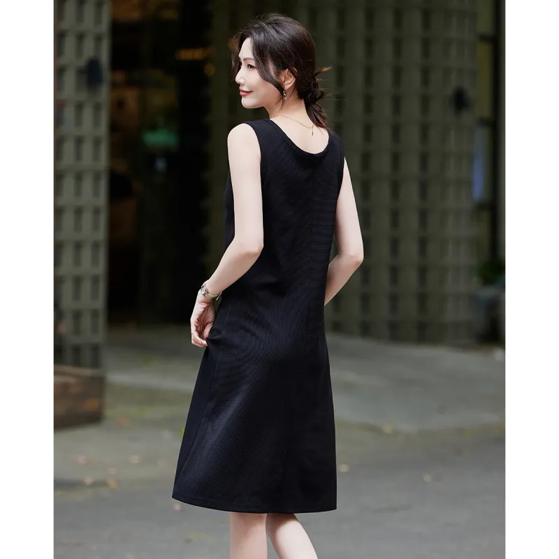 TERRE BLEUE Slip Dresses Women's Black-5