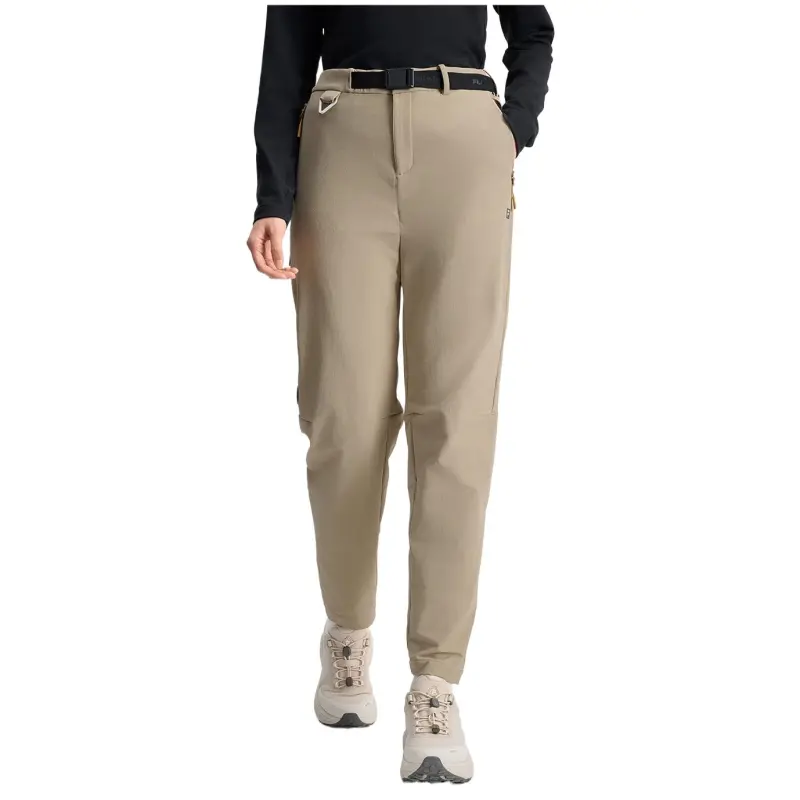 FILA x DUNHUANGBOWUGUAN LIANMINGKUAN SS25 Knitted Sweatpants Women's Chestnut Coffee-1