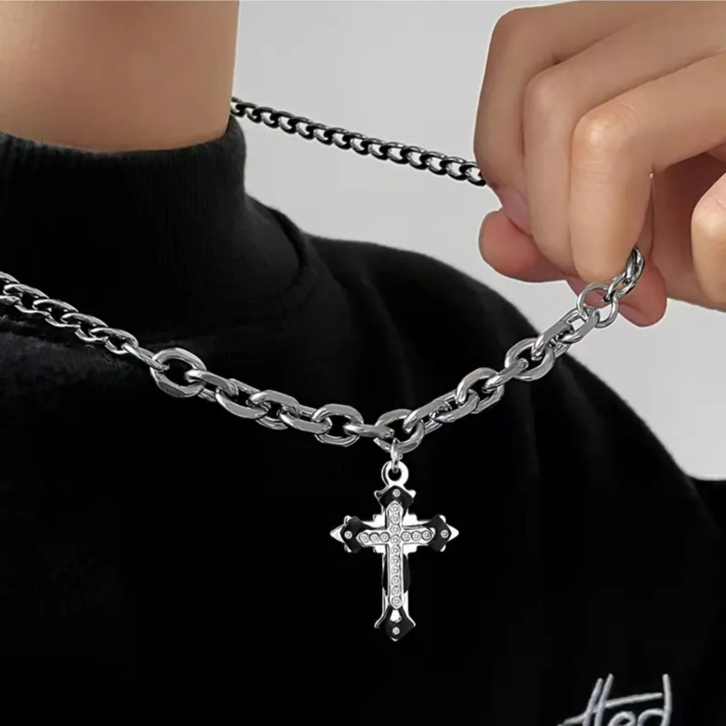 CRUISO Titanium Steel Necklaces Unisex-2