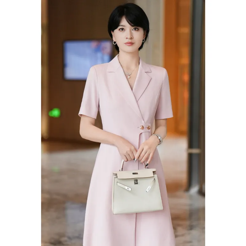 ONE SHALLOW Short Sleeved Dresses Women's Pink-5