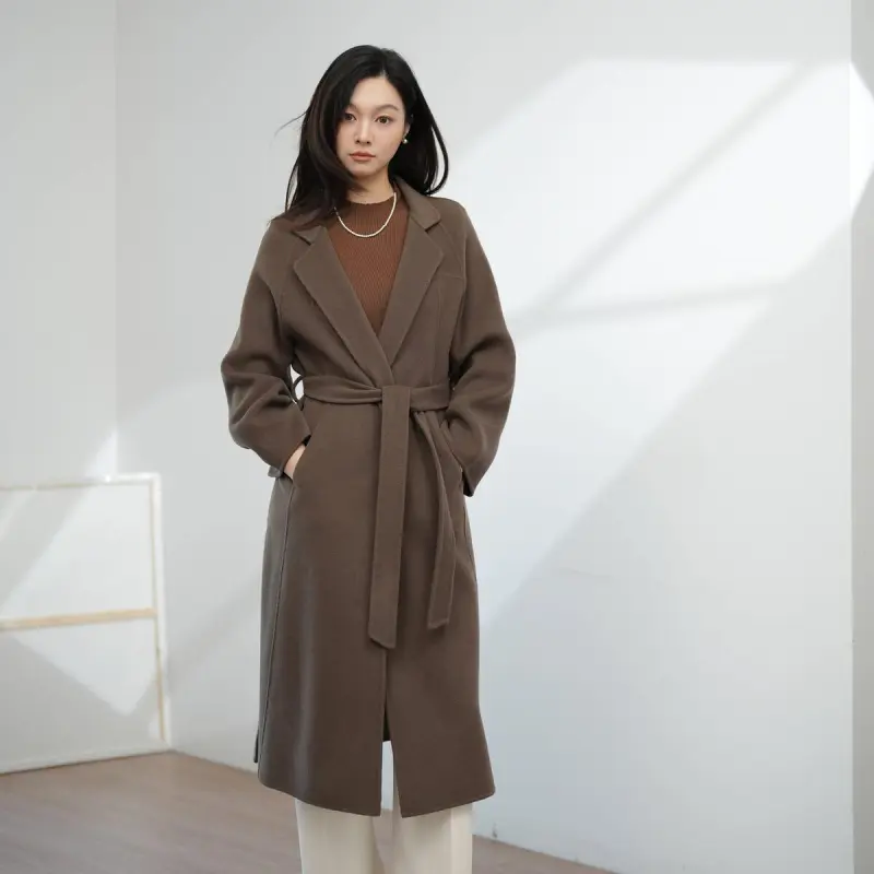 ONE SHALLOW Coats Women's Chocolate-1