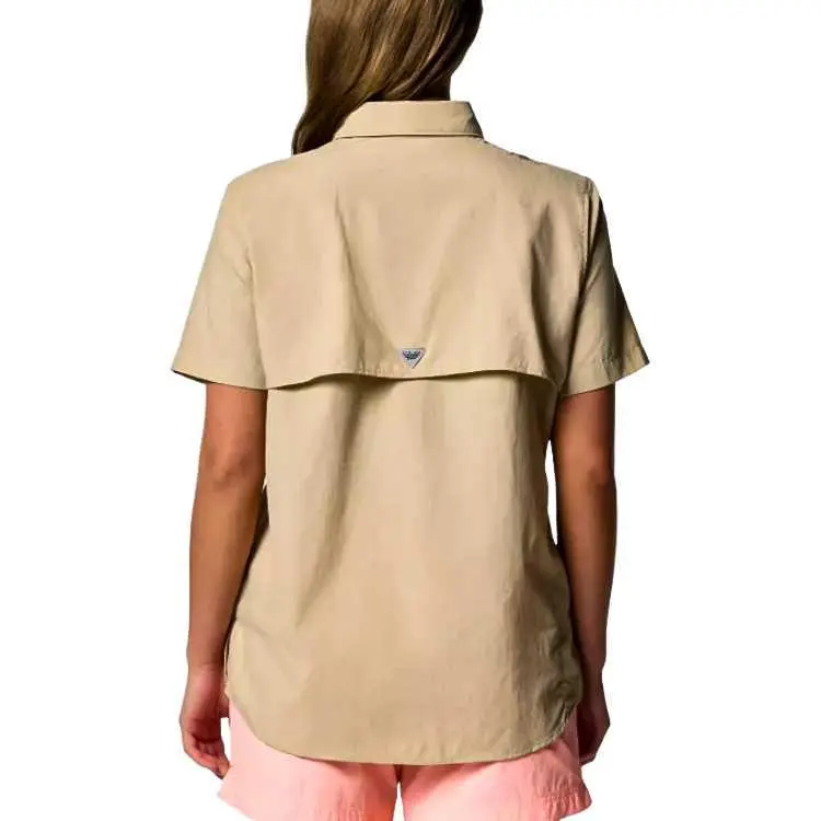 Columbia PFG Bahama Shirt Women's Fossil Color-1
