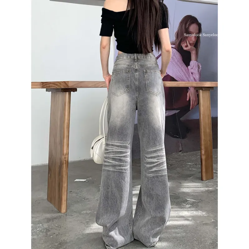 ZNZX Jeans Women's Light Gray Pants-6