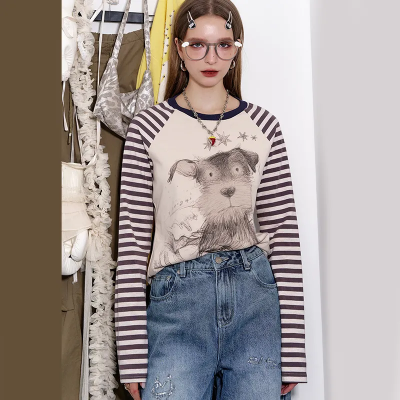 ELF SACK T Shirt Women's Beige Apricot-5