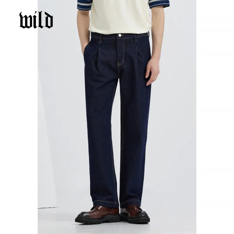 WILD LEADER Jeans Unisex Dark Blue[NKW5138W58]-4