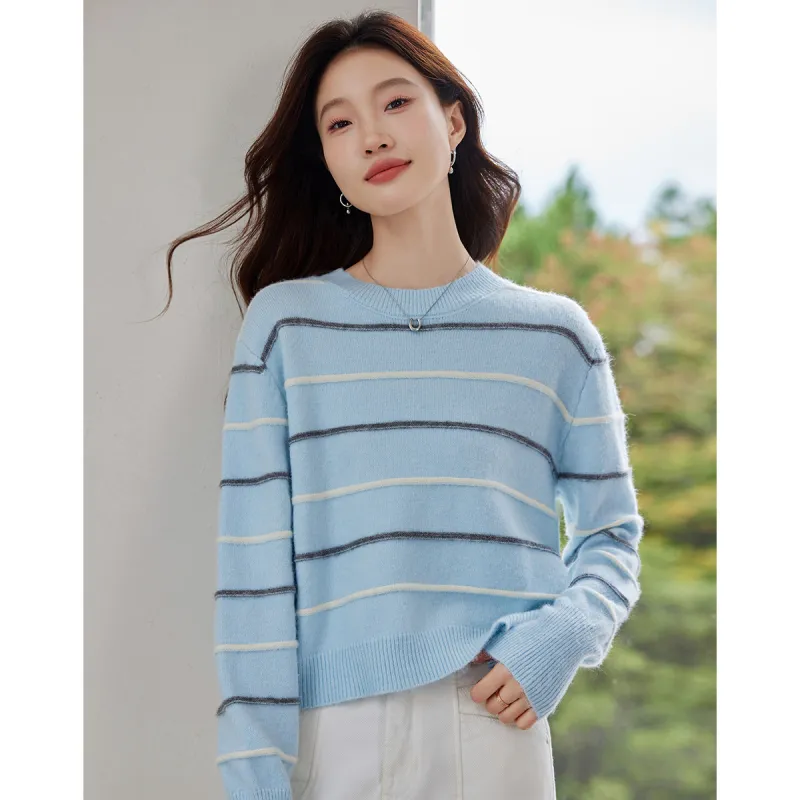 Love Elaine Spring, Fall Knitwear Regular Women's Blue-4