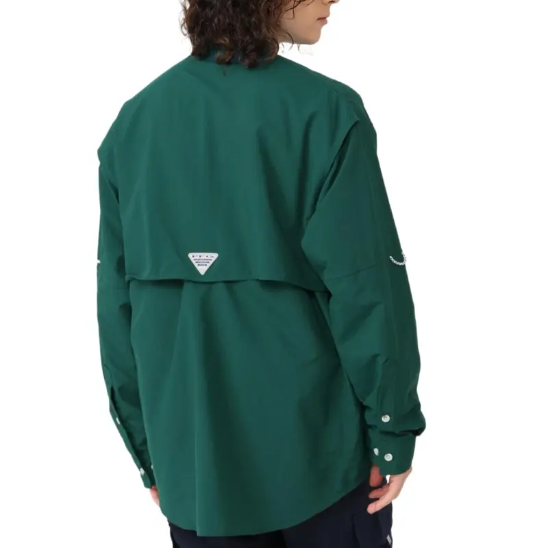 Columbia PFG Bahama 2 Shirt Men's Midnight Blue Green-3